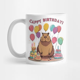 Cute Capybara Cappy Birthday Capy Mug